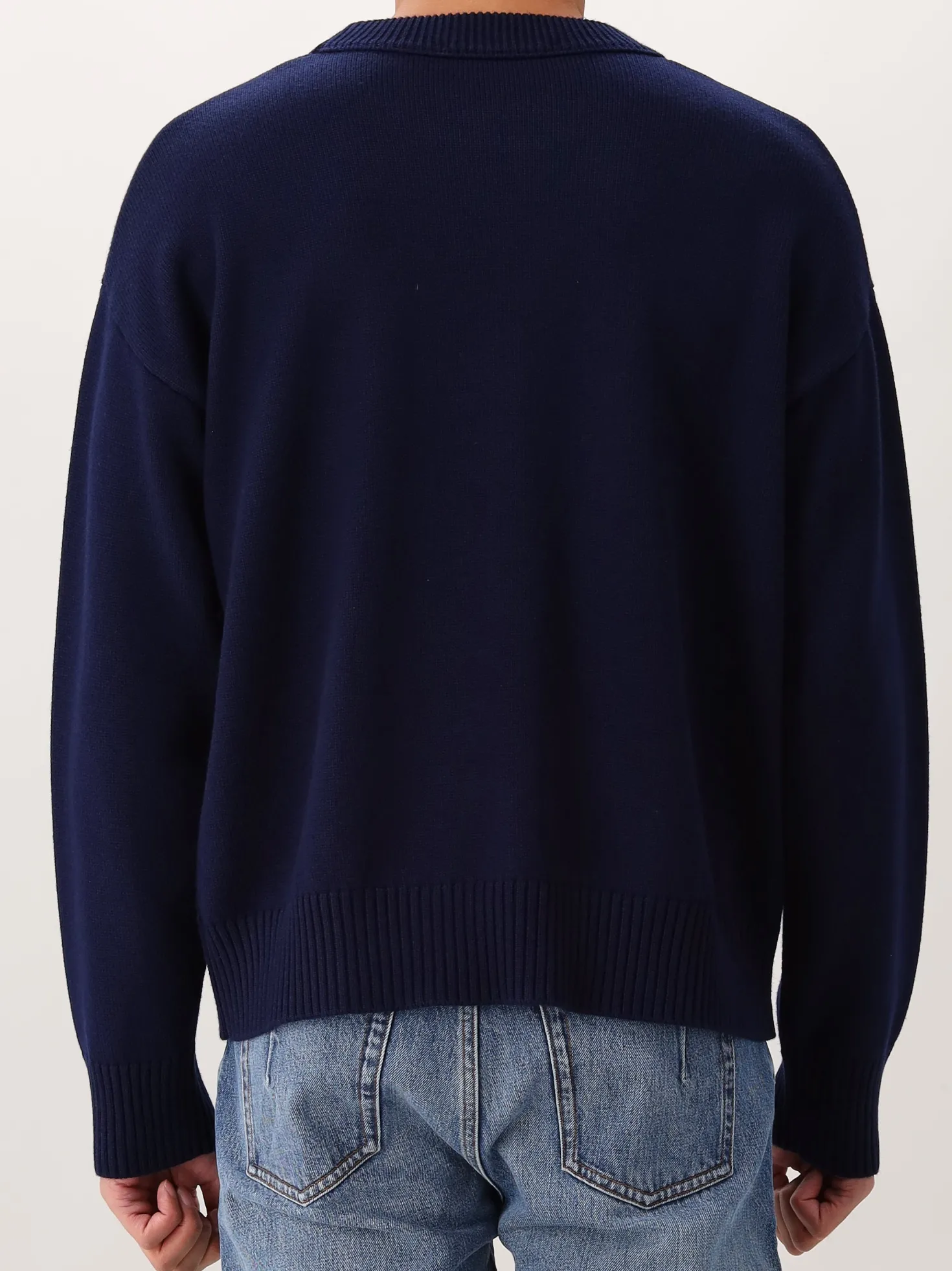 AMI Paris Gebreide Trui Blauw