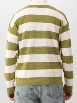 AMI Paris Gebreide Trui Groen Cardigan ADC Shirt