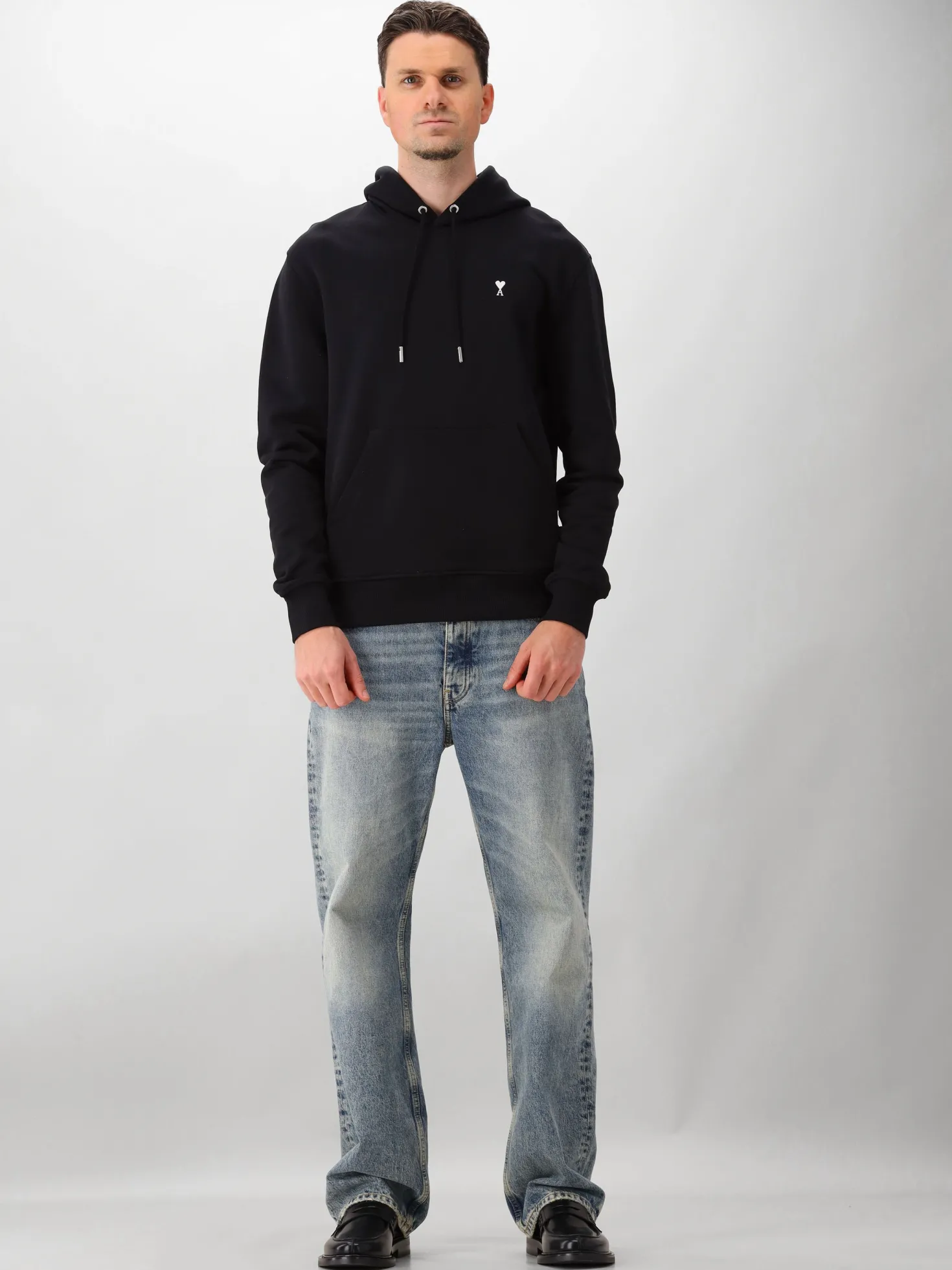 Ami Paris Hoodie Zwart