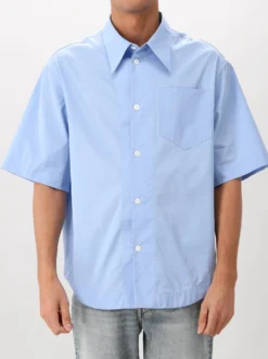 Ami Paris Korte mouw Overhemd Blauw