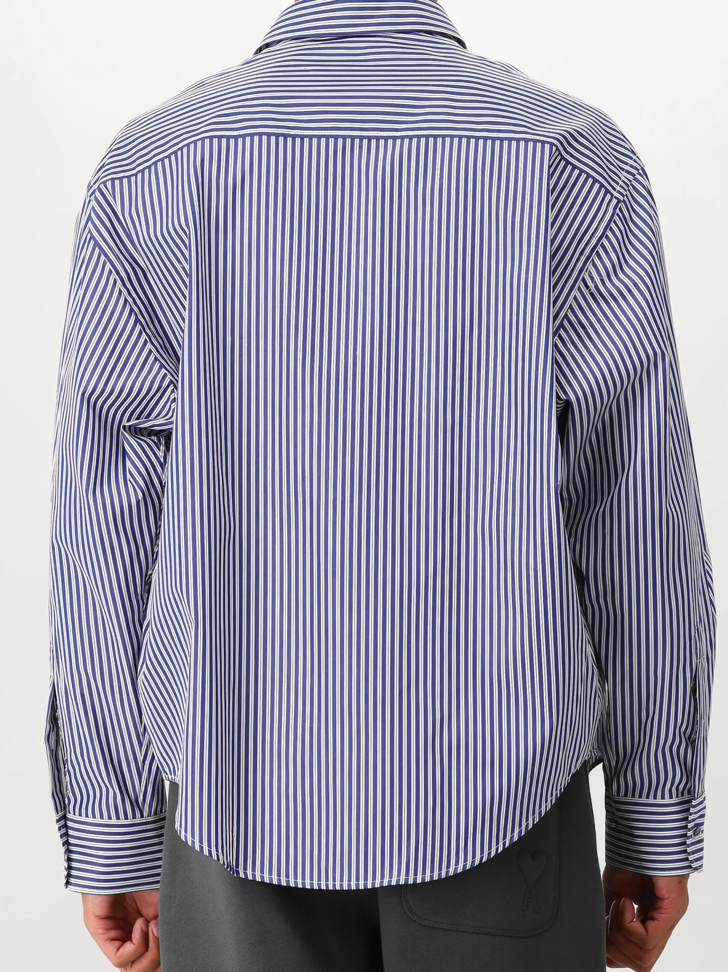 AMI Paris Overhemd Blauw ADC-Chemise Boxy