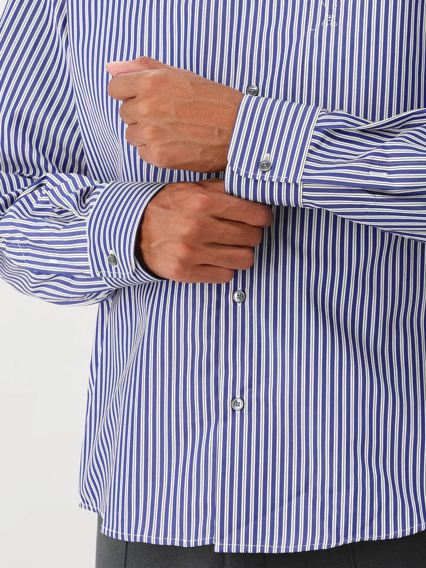 AMI Paris Overhemd Blauw ADC-Chemise Boxy