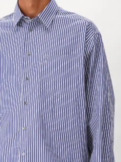AMI Paris Overhemd Blauw ADC-Chemise Boxy