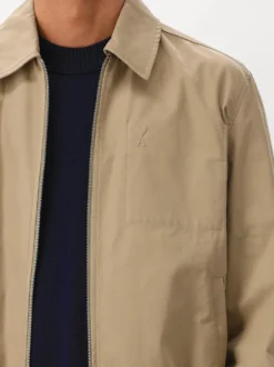 AMI Paris Overshirt Beige ADC Zipped Jacket