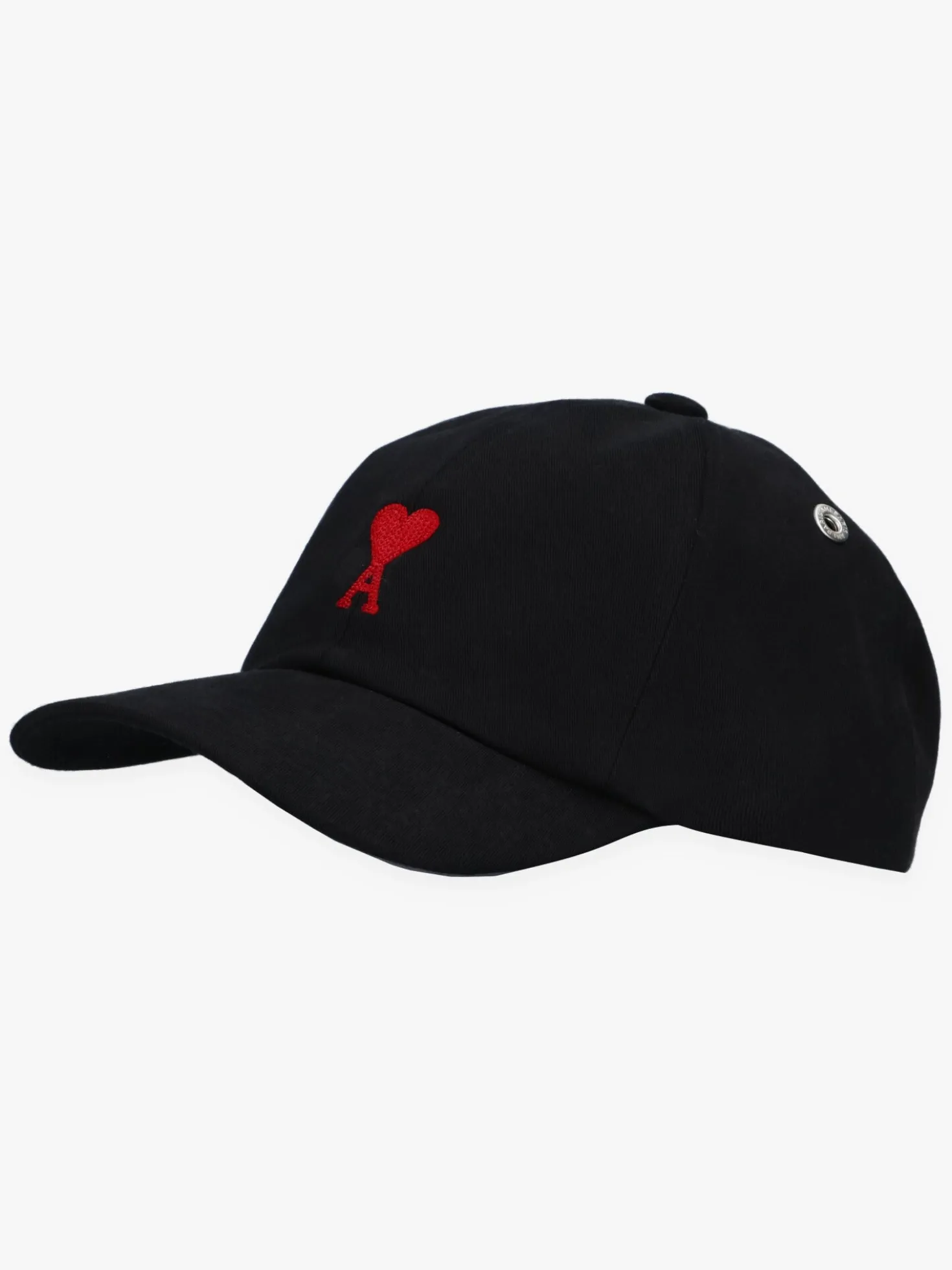 AMI Paris Pet Zwart ADC Embroidery Cap