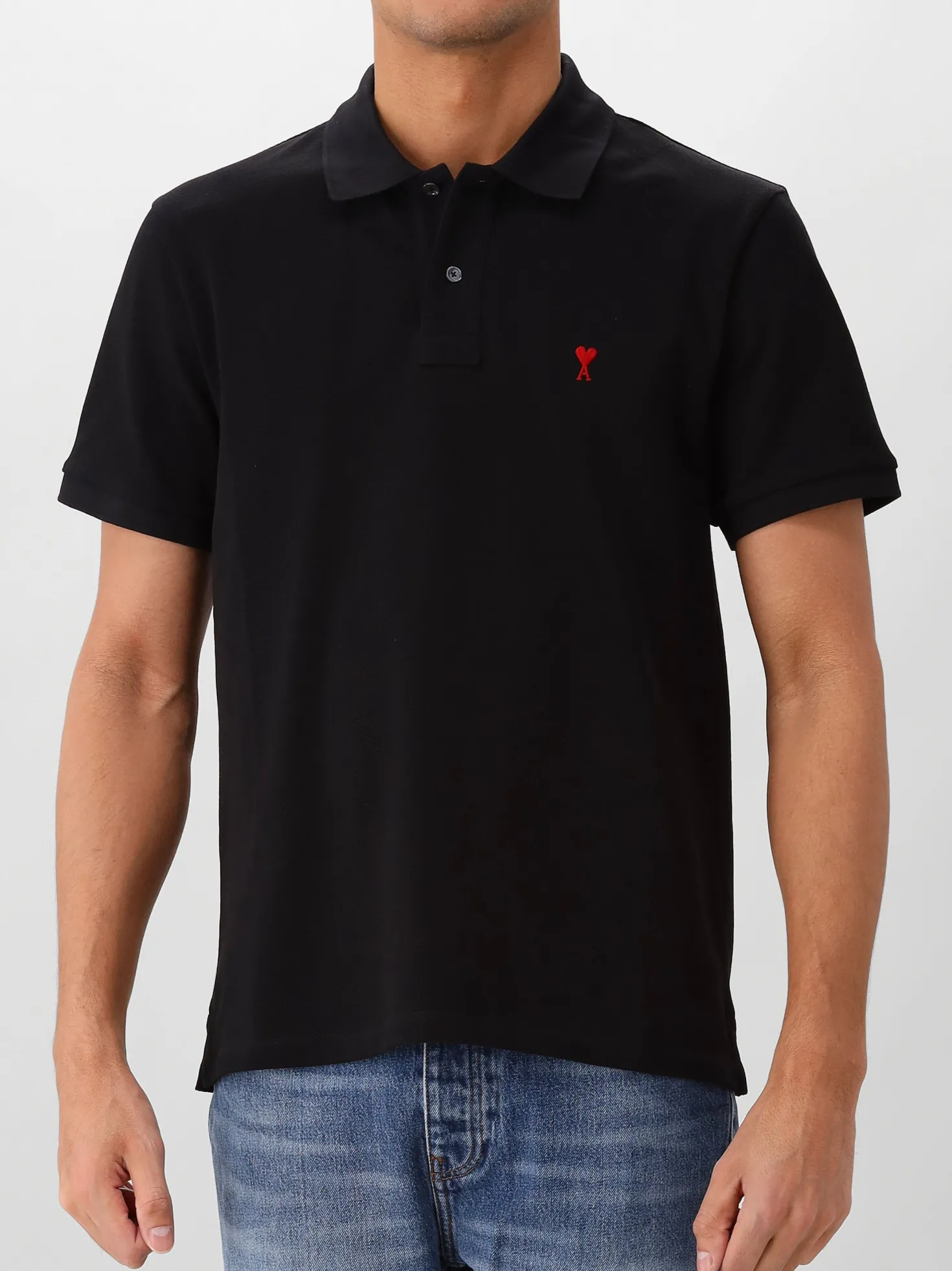AMI Paris Polo Zwart