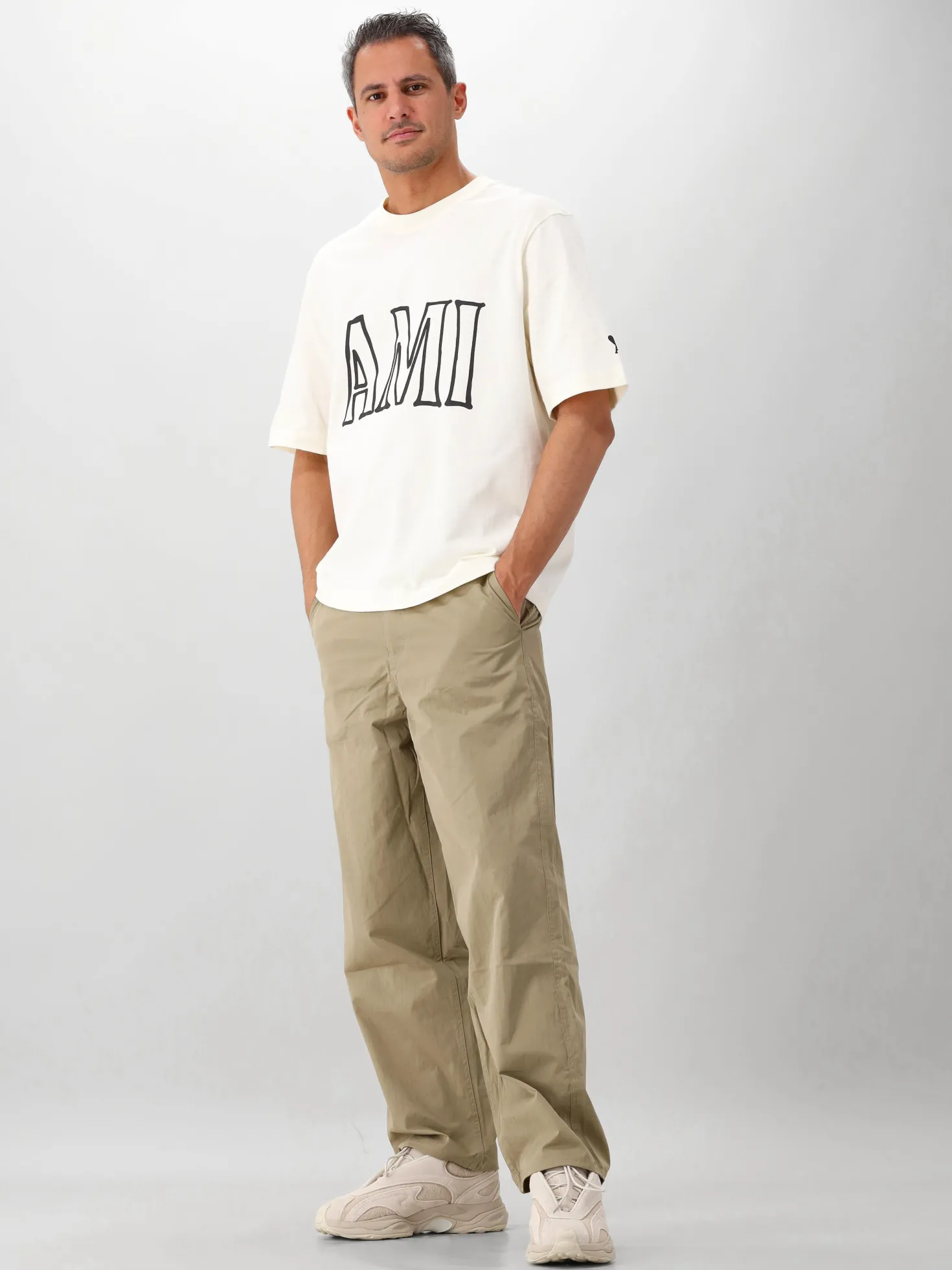 AMI Paris T-shirt Beige