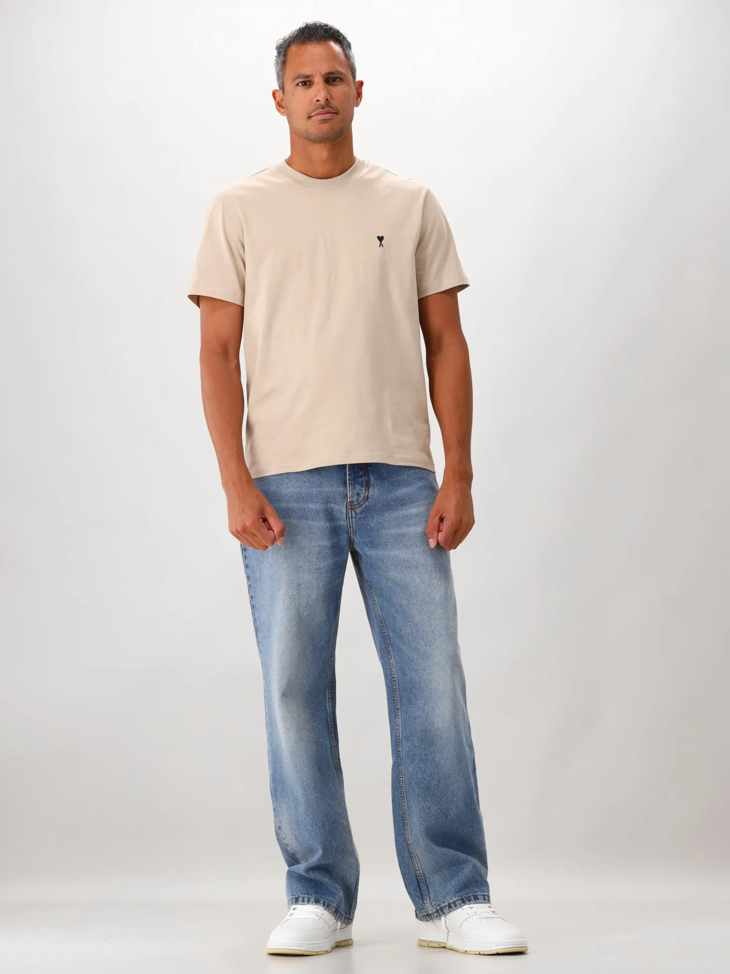 AMI Paris T-shirt Beige ADC Jersey