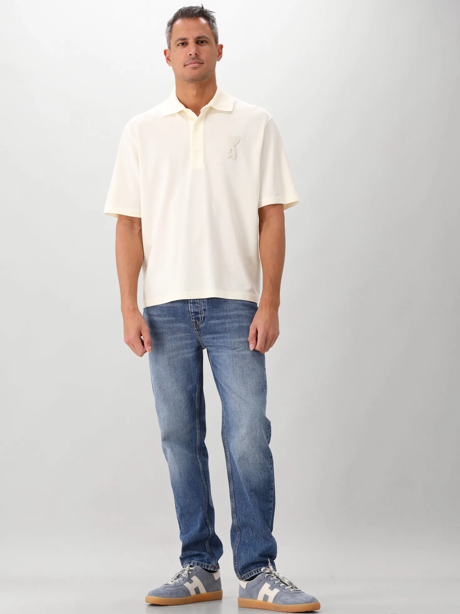 Ami Polo Beige ADC Patch SS