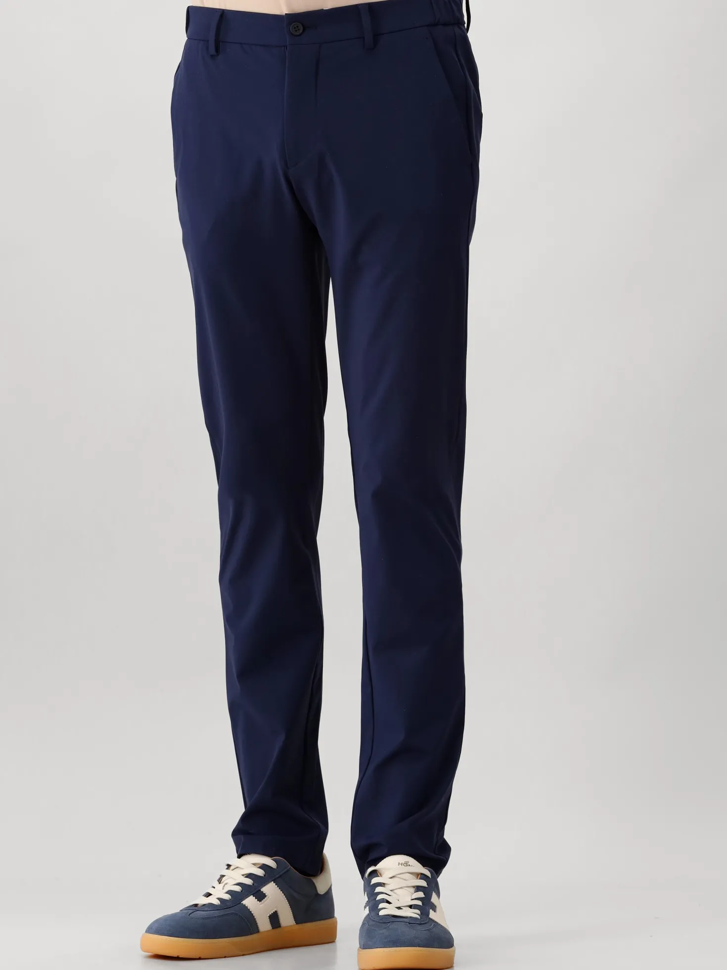 Berwich Pantalon Blauw Light Jersey Soft