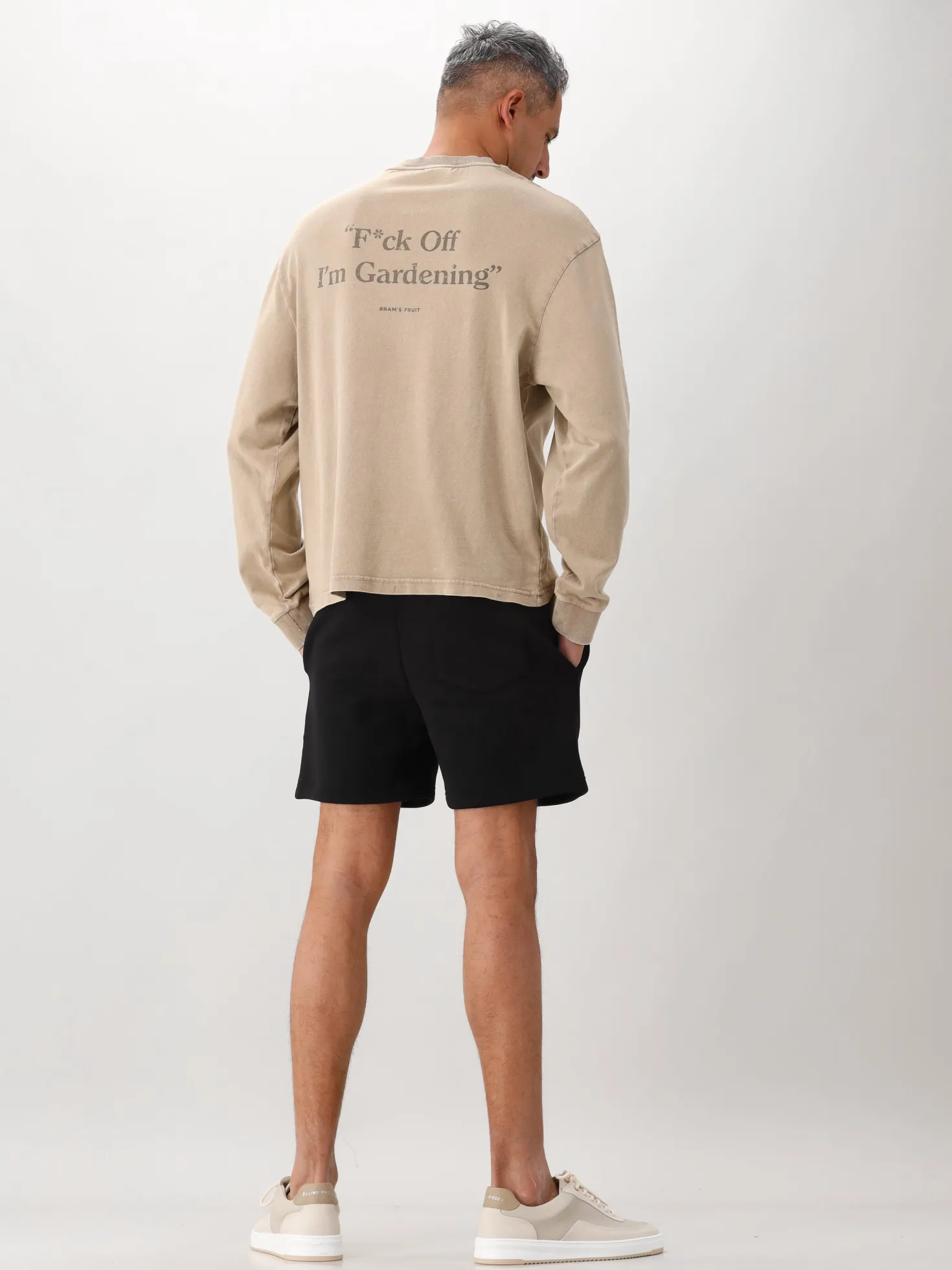 Bram's Fruit Longsleeve Beige Distressed F*ck Off I'm Gardening
