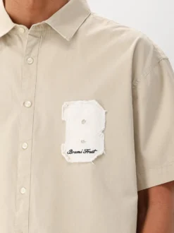Bram's Fruit Shortsleeve Overhemd Beige