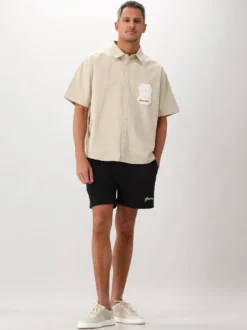 Bram's Fruit Shortsleeve Overhemd Beige