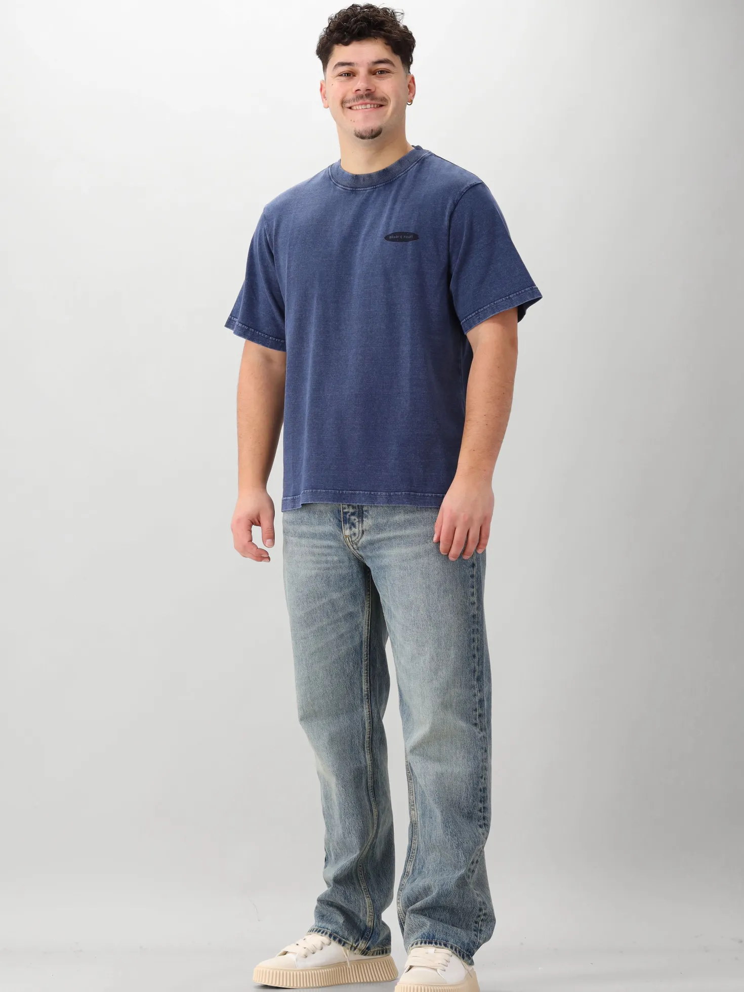 Bram's Fruit T-Shirt Blauw Distressed F*ck Off I'm Gardening