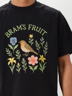 Bram's Fruit T-Shirt Zwart Robin