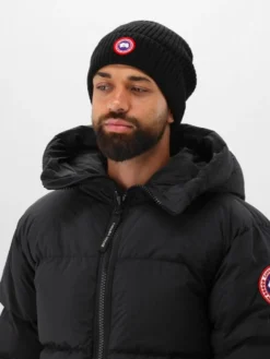 Canada Goose Muts Zwart Arctic Disc Rib Toque