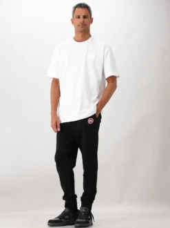 Canada Goose T-shirt Wit Gladstone Embroidered Disc White