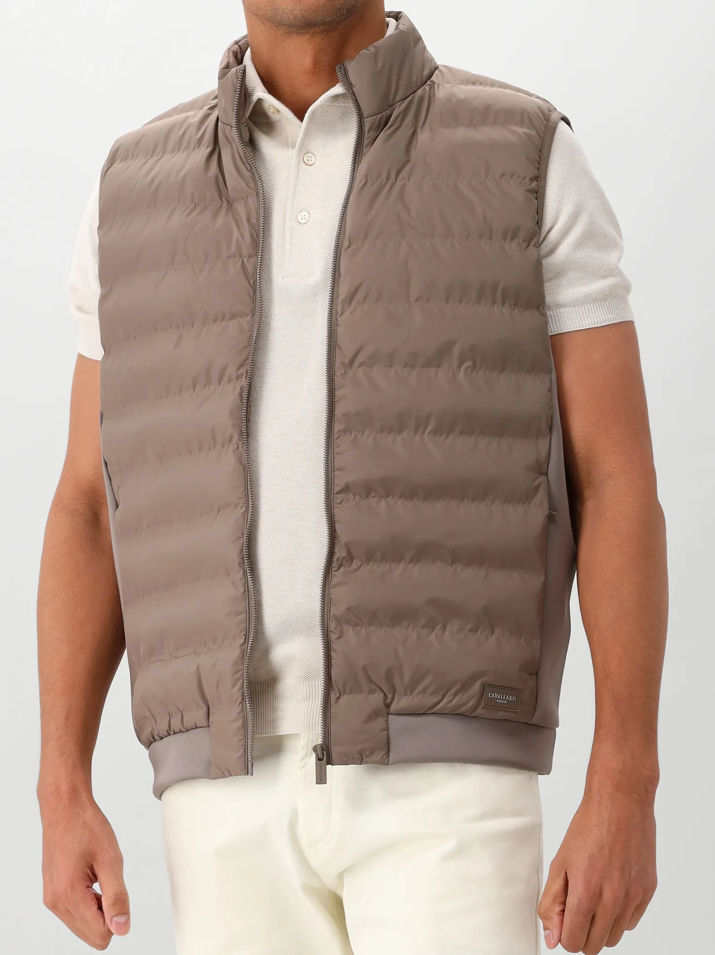 Cavallaro Napoli Bodywarmer Taupe Quintino