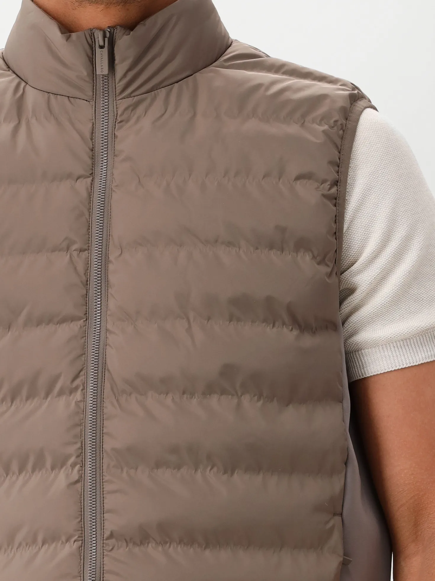 Cavallaro Napoli Bodywarmer Taupe Quintino