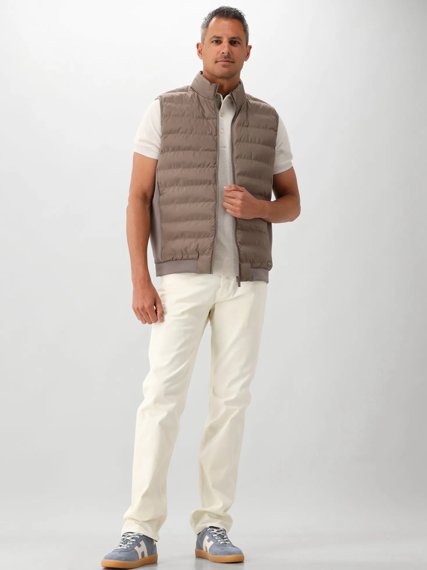 Cavallaro Napoli Bodywarmer Taupe Quintino
