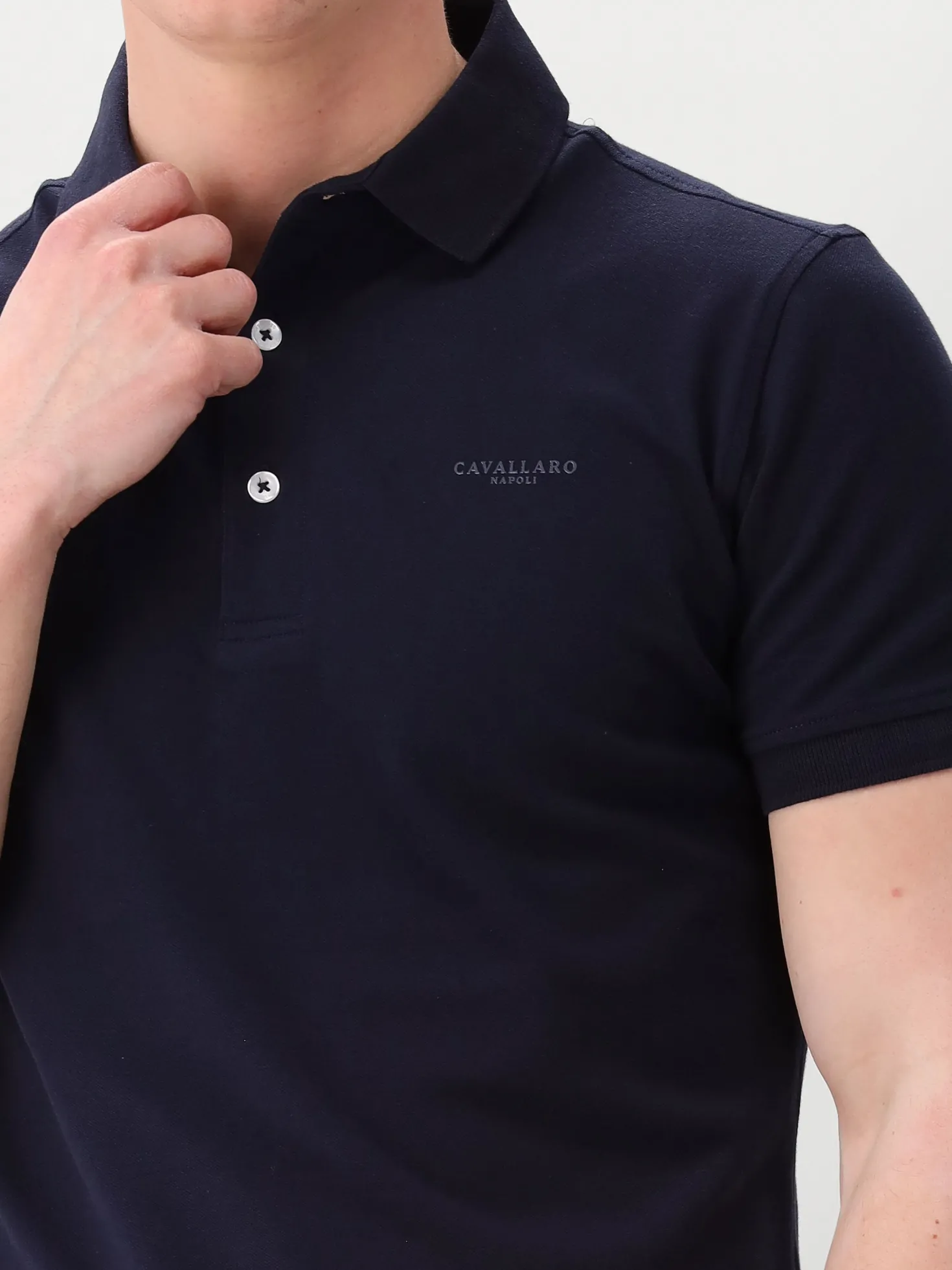 Cavallaro Polo Blauw Bavegio