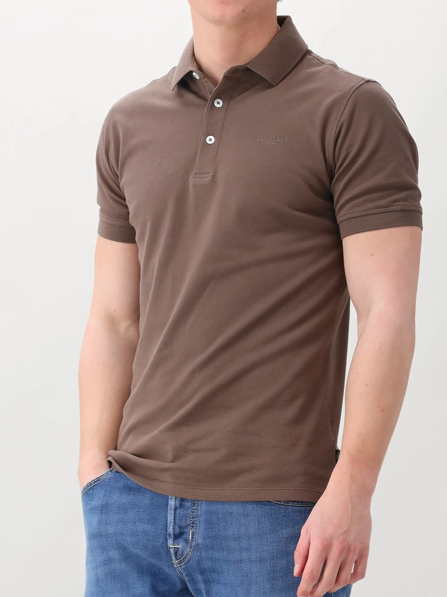 Cavallaro Polo Taupe Bavegio