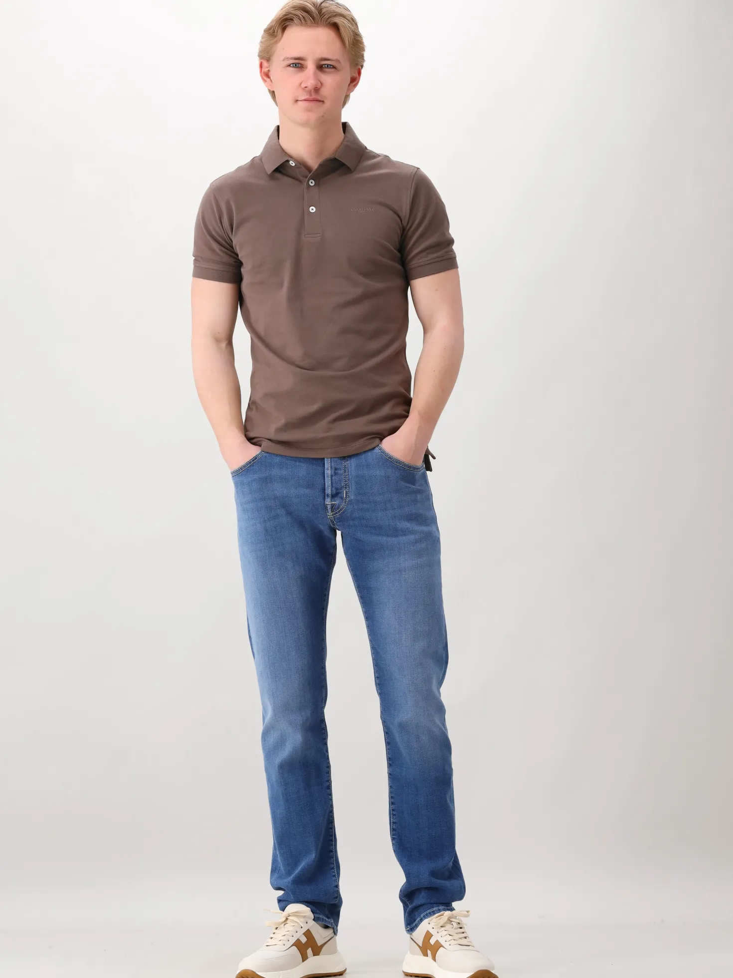 Cavallaro Polo Taupe Bavegio