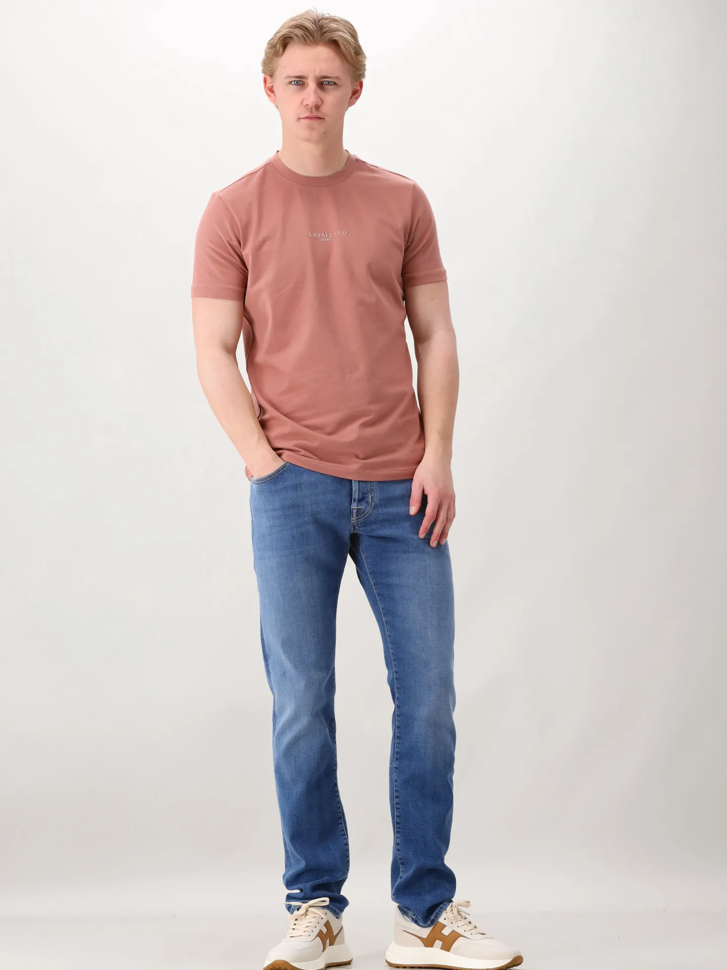 Cavallaro T-shirt Roze Bari