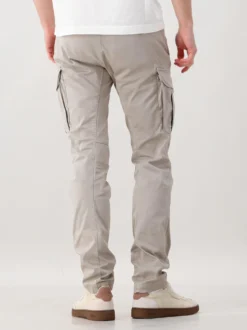 CP Company Broek Grijs Stretch Sateen Ergonomic Cargo Pants