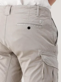 CP Company Broek Grijs Stretch Sateen Ergonomic Cargo Pants