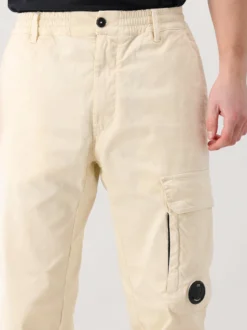 CP Company Cargo Broek Beige Stretch Sateen Regular