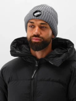 C.P. Company Muts Grijs Wool Beanie