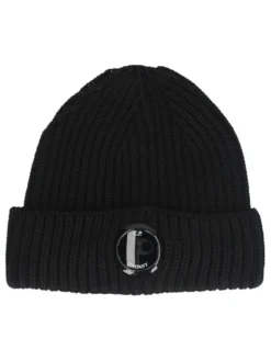 C.P. Company Muts Zwart Wool Beanie