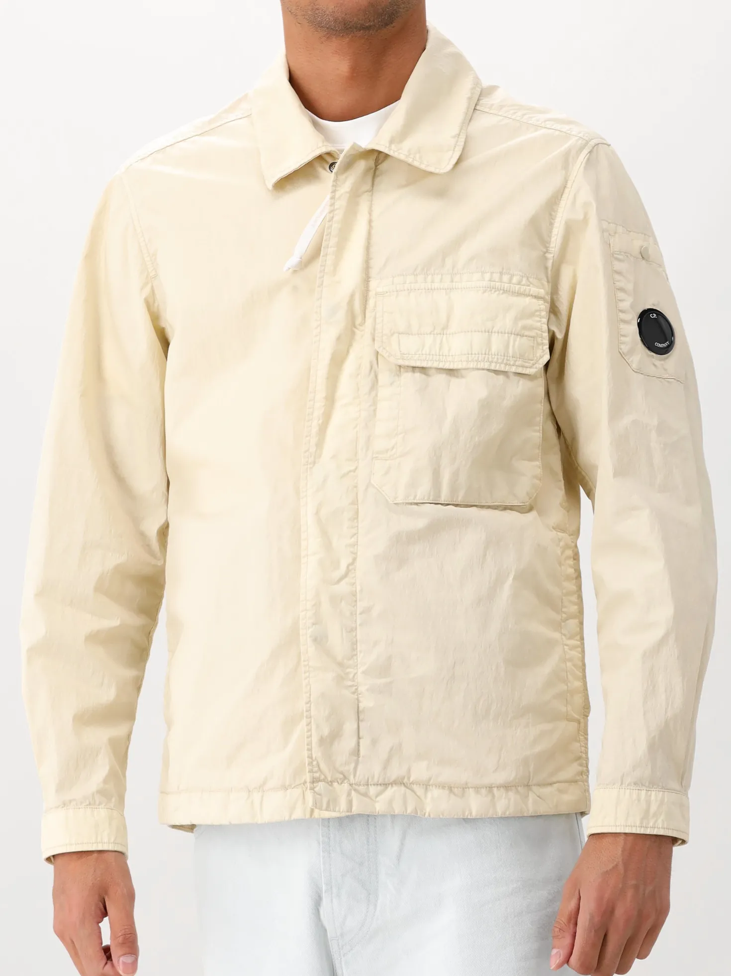 CP Company Overshirt Geel Zipped Lens