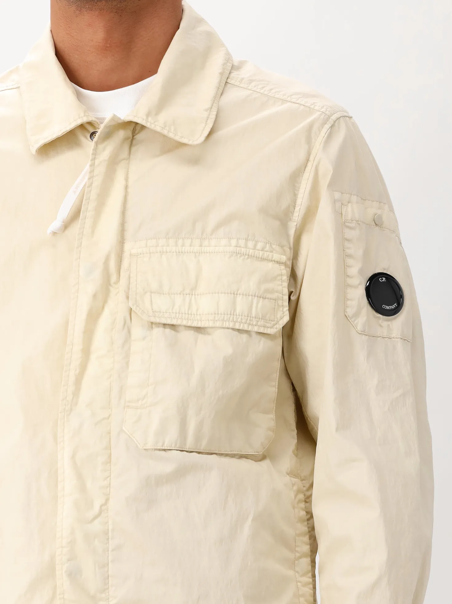 CP Company Overshirt Geel Zipped Lens