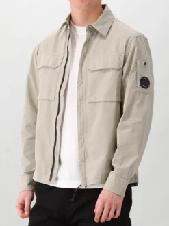CP Company Overshirt Grijs Zipped Lens