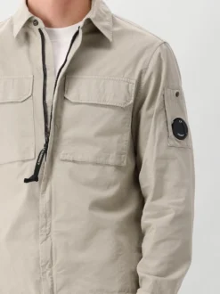 CP Company Overshirt Grijs Zipped Lens