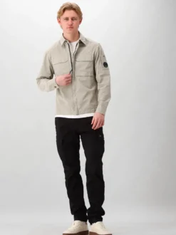 CP Company Overshirt Grijs Zipped Lens