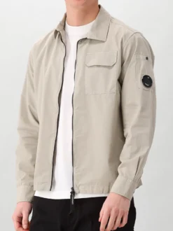 CP Company Overshirt Grijs Zipped Lens