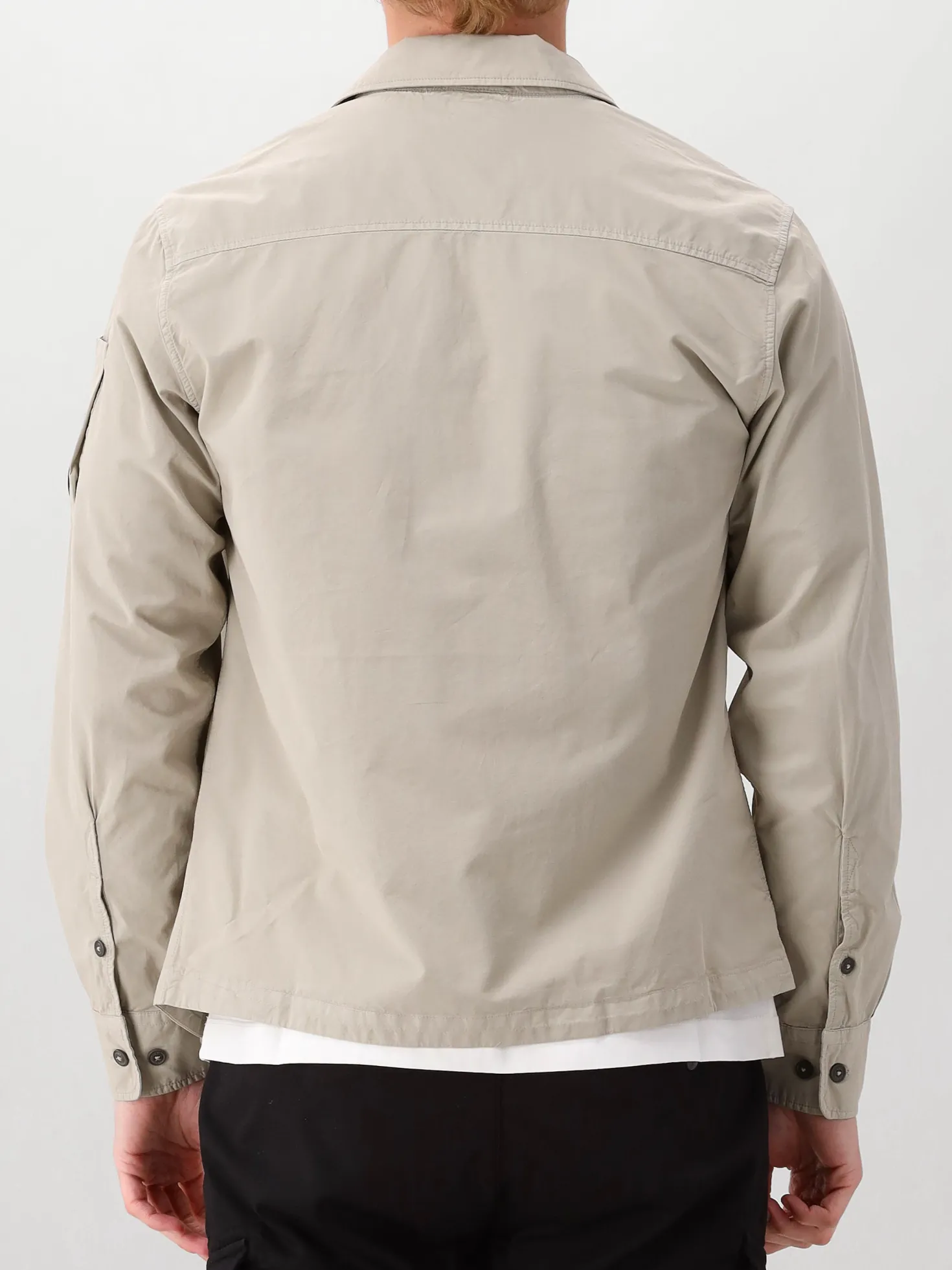 CP Company Overshirt Grijs Zipped Lens