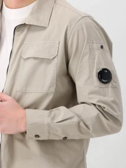 CP Company Overshirt Grijs Zipped Lens