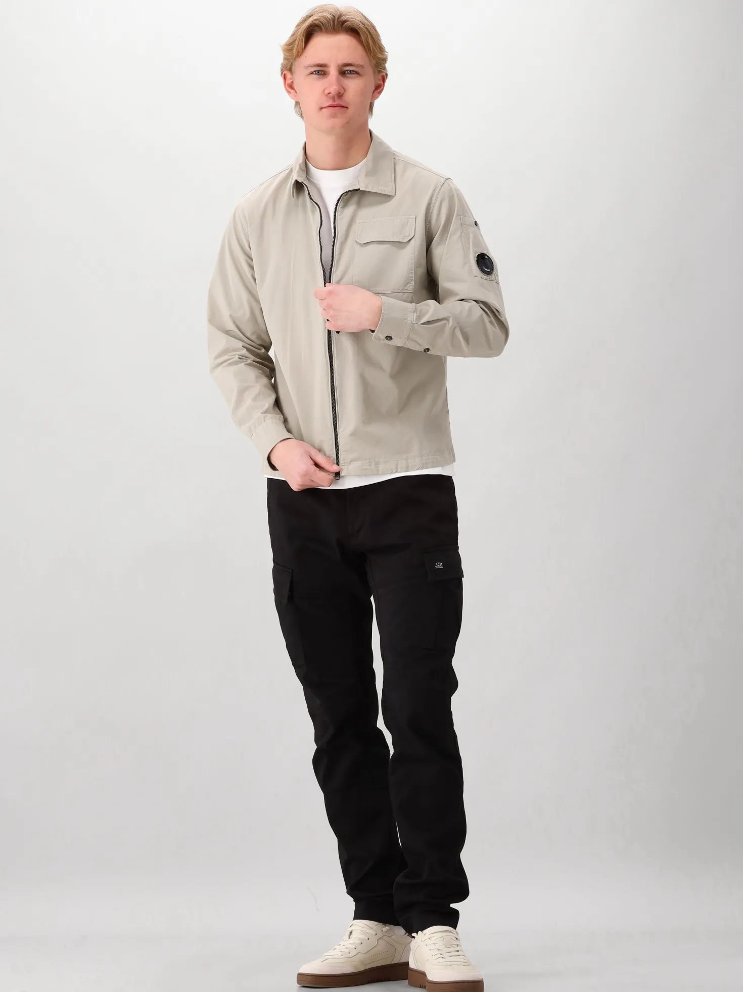 CP Company Overshirt Grijs Zipped Lens