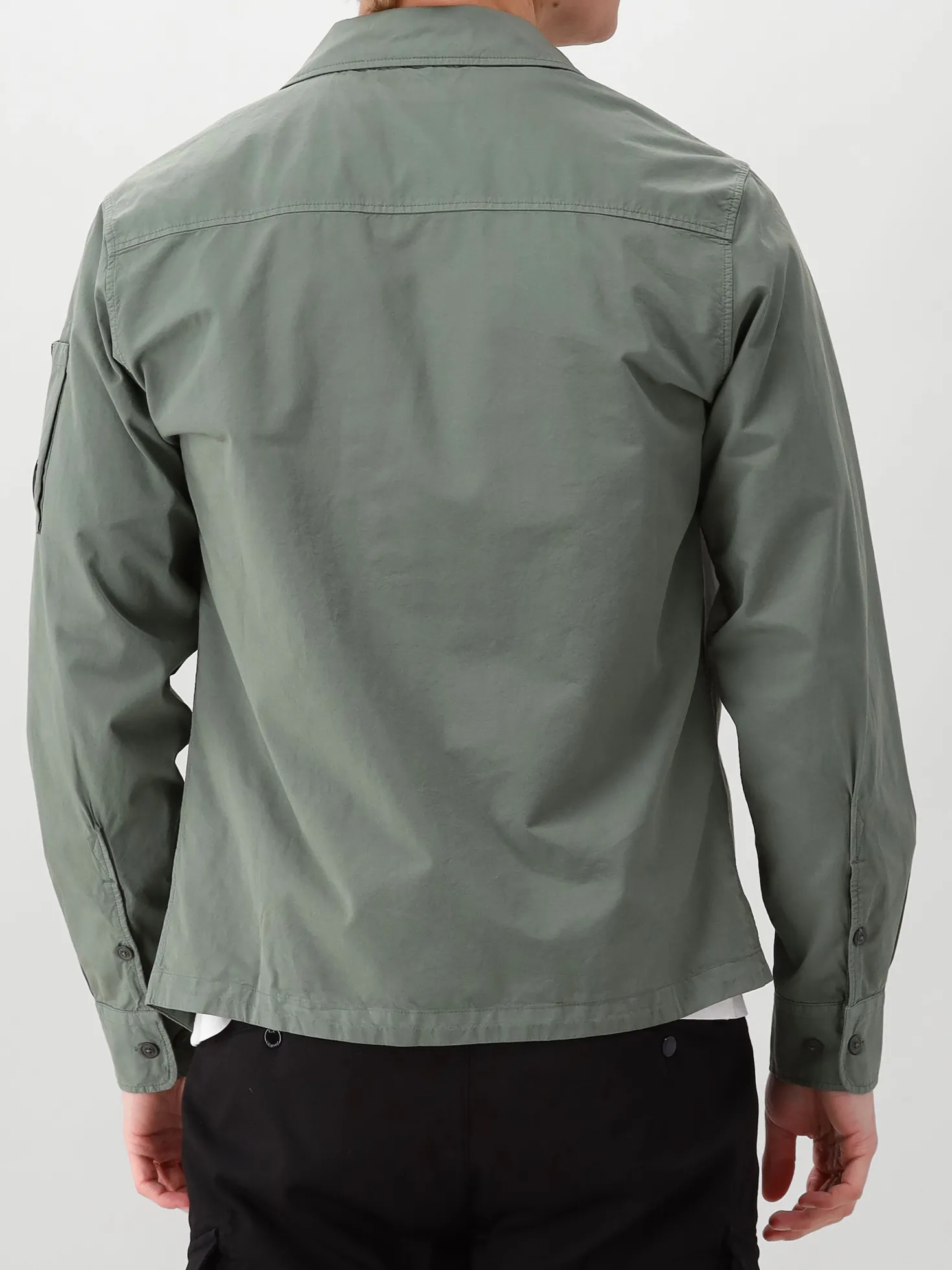 CP Company Overshirt Groen Zipped Lens