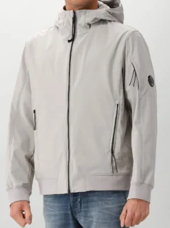 CP Company Shoftshell Jas Grijs Hooded Lens