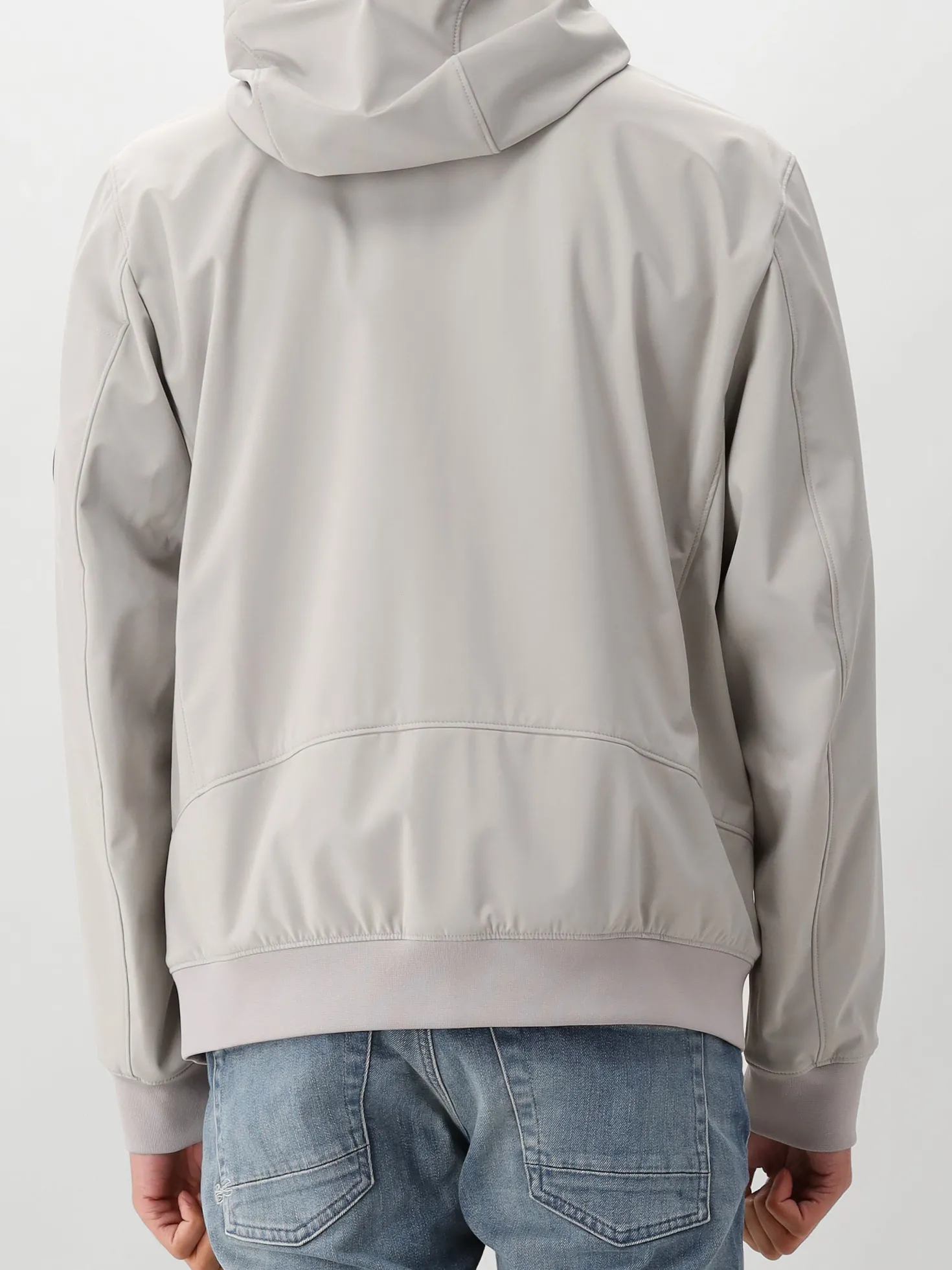 CP Company Shoftshell Jas Grijs Hooded Lens