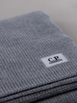 C.P. Company Sjaal Grijs Extrafine Merino Wool