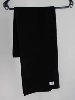 C.P. Company Sjaal Zwart Extrafine Merino Wool