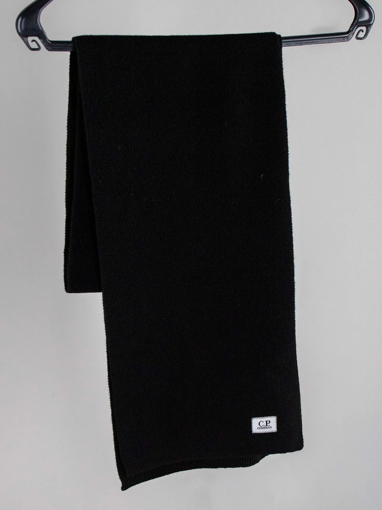 C.P. Company Sjaal Zwart Extrafine Merino Wool