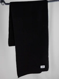 C.P. Company Sjaal Zwart Extrafine Merino Wool
