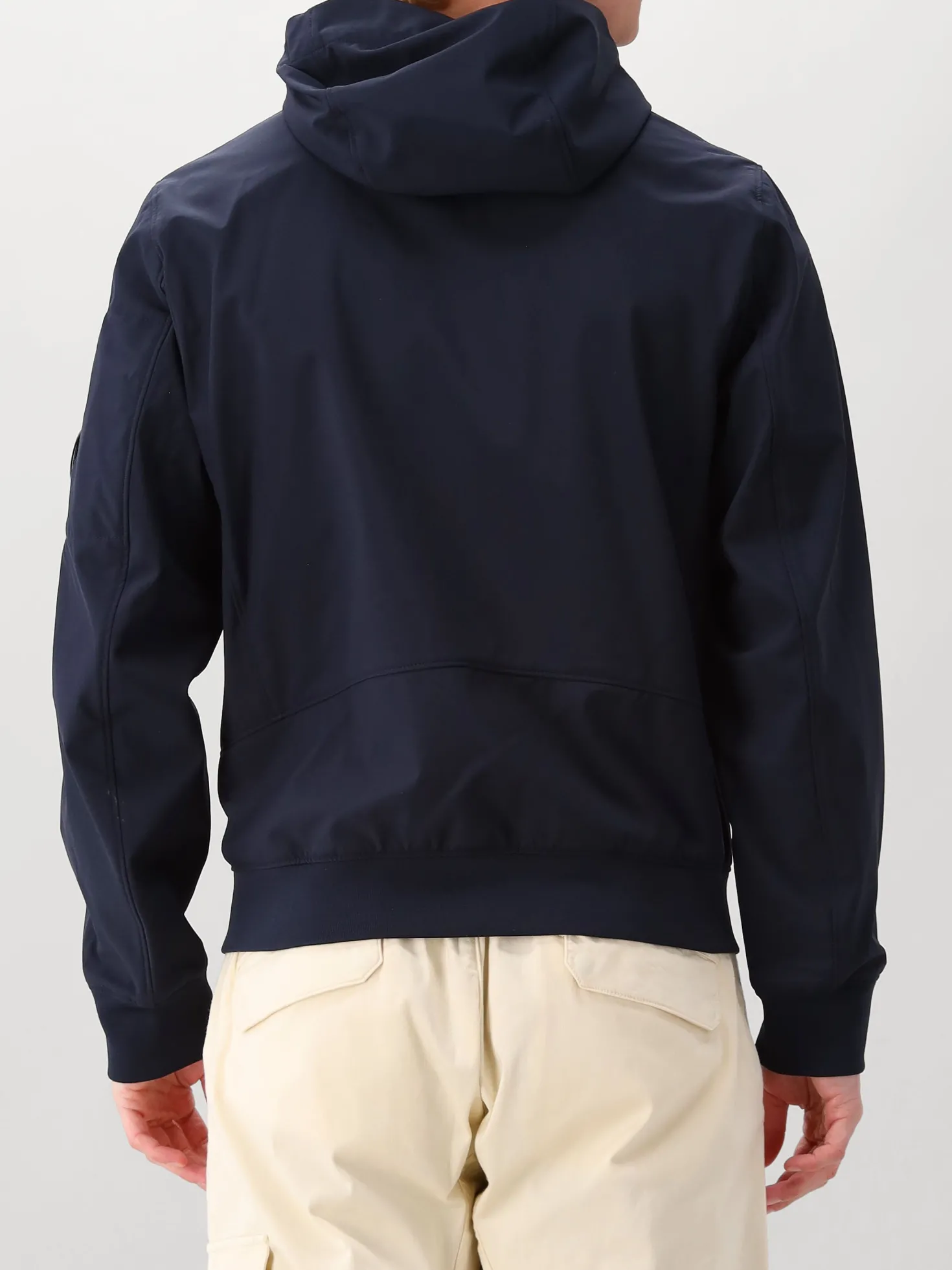CP Company Softshell Blauw Hooded Lens Jacket
